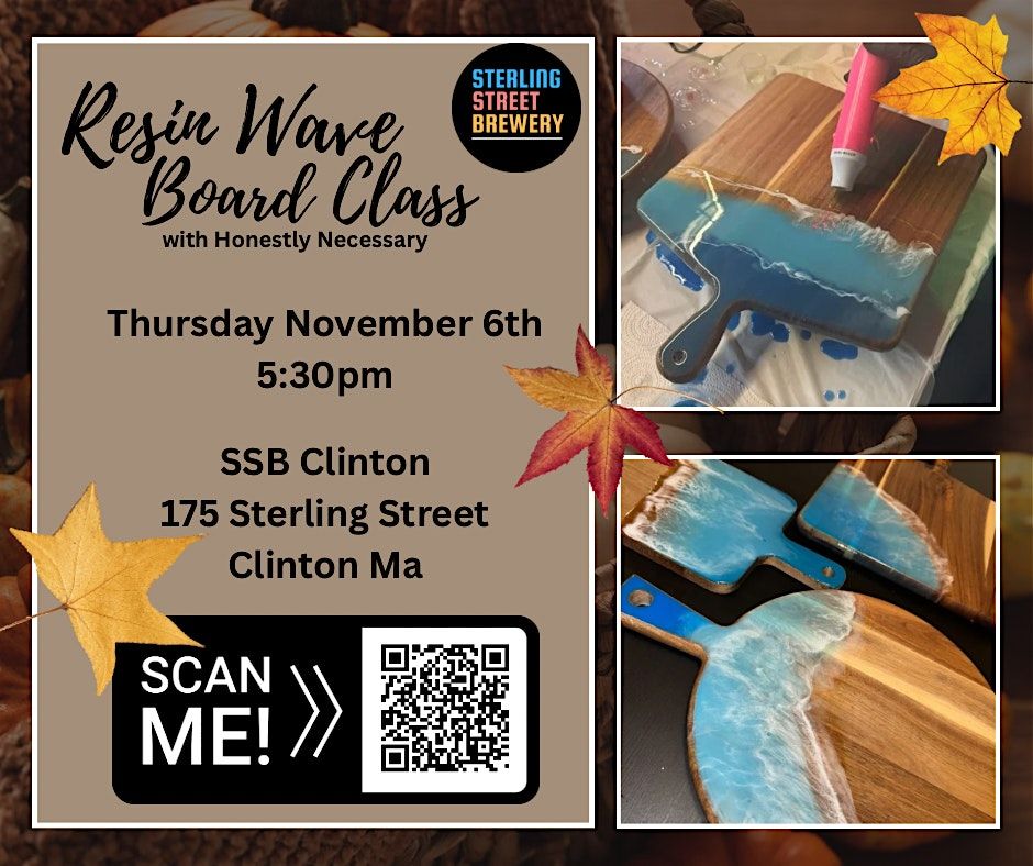 Resin Wave Board Class at SSB Clinton, 6 November | Event in Clinton | AllEvents