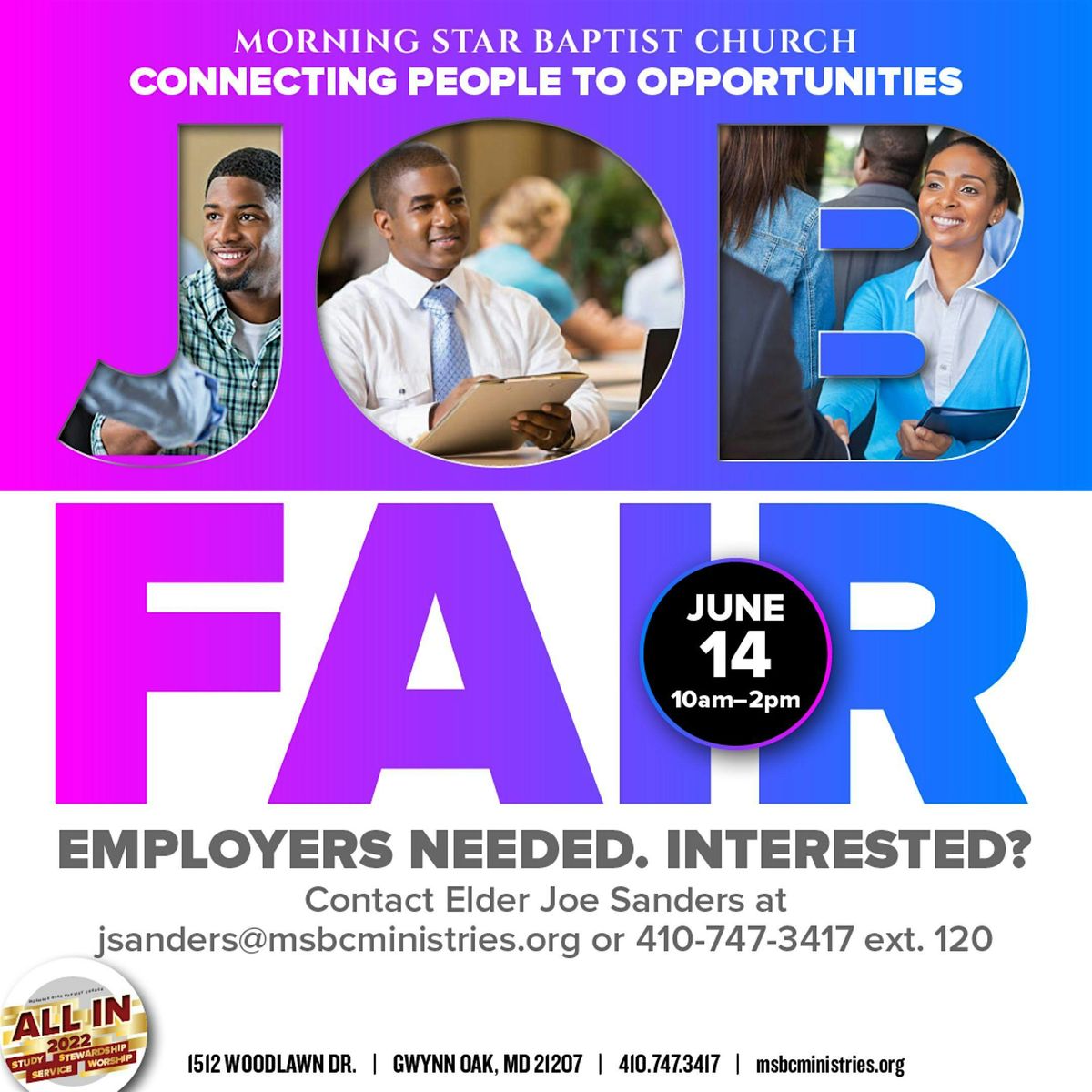 Morning Star Baptist Church Community Career Fair, 18 June | Event in Woodlawn | AllEvents