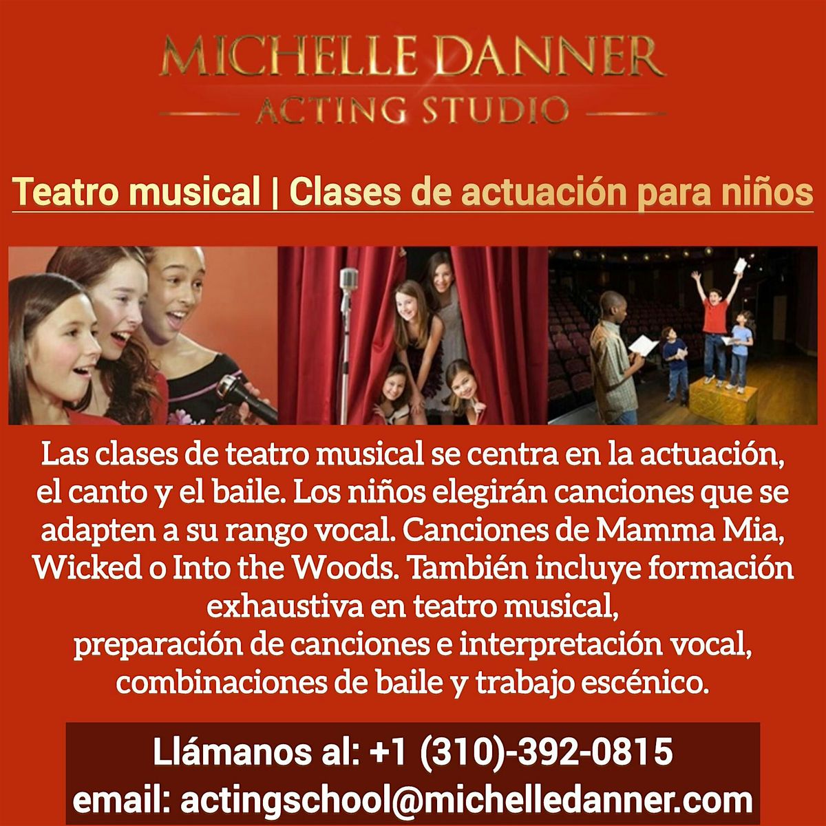 Teatro musical | Clases de interpretación para niños | Event in Culver City | AllEvents