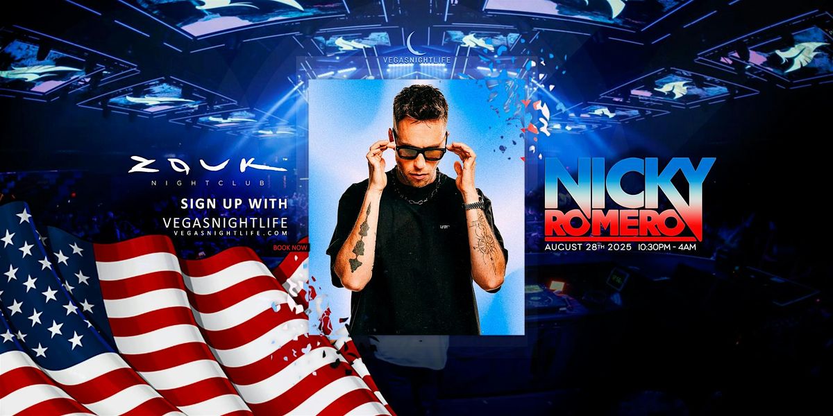 Nicky Romero | Labor Day Weekend Party | Zouk Las Vegas, 28 August | Event in Las Vegas | AllEvents