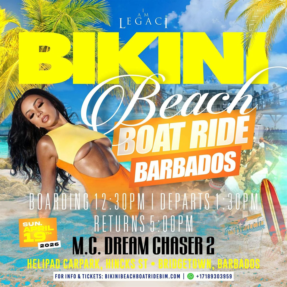 Bikini Beach Boat Ride Barbados – Open Bar + Food Included, 19 April | AllEvents