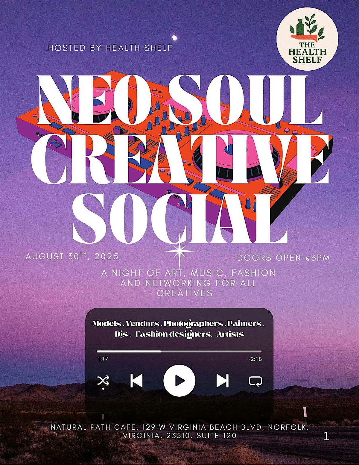 Neo Soul Creative Social, 30 August | Event in Norfolk | AllEvents