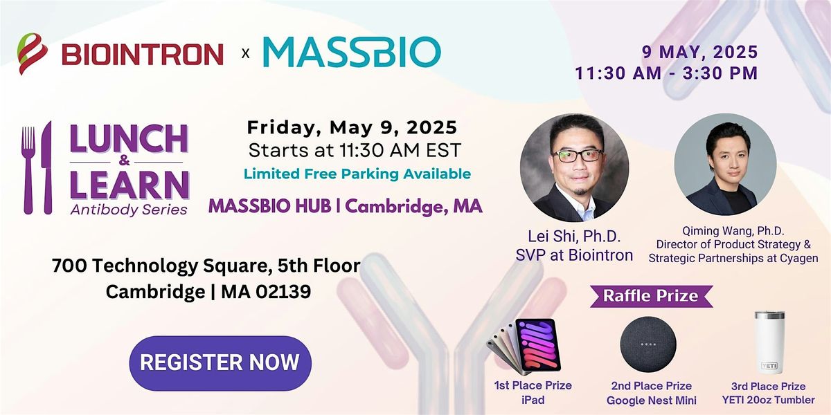 Biointron Lunch & Learn: Antibody Series | Event in Cambridge | AllEvents