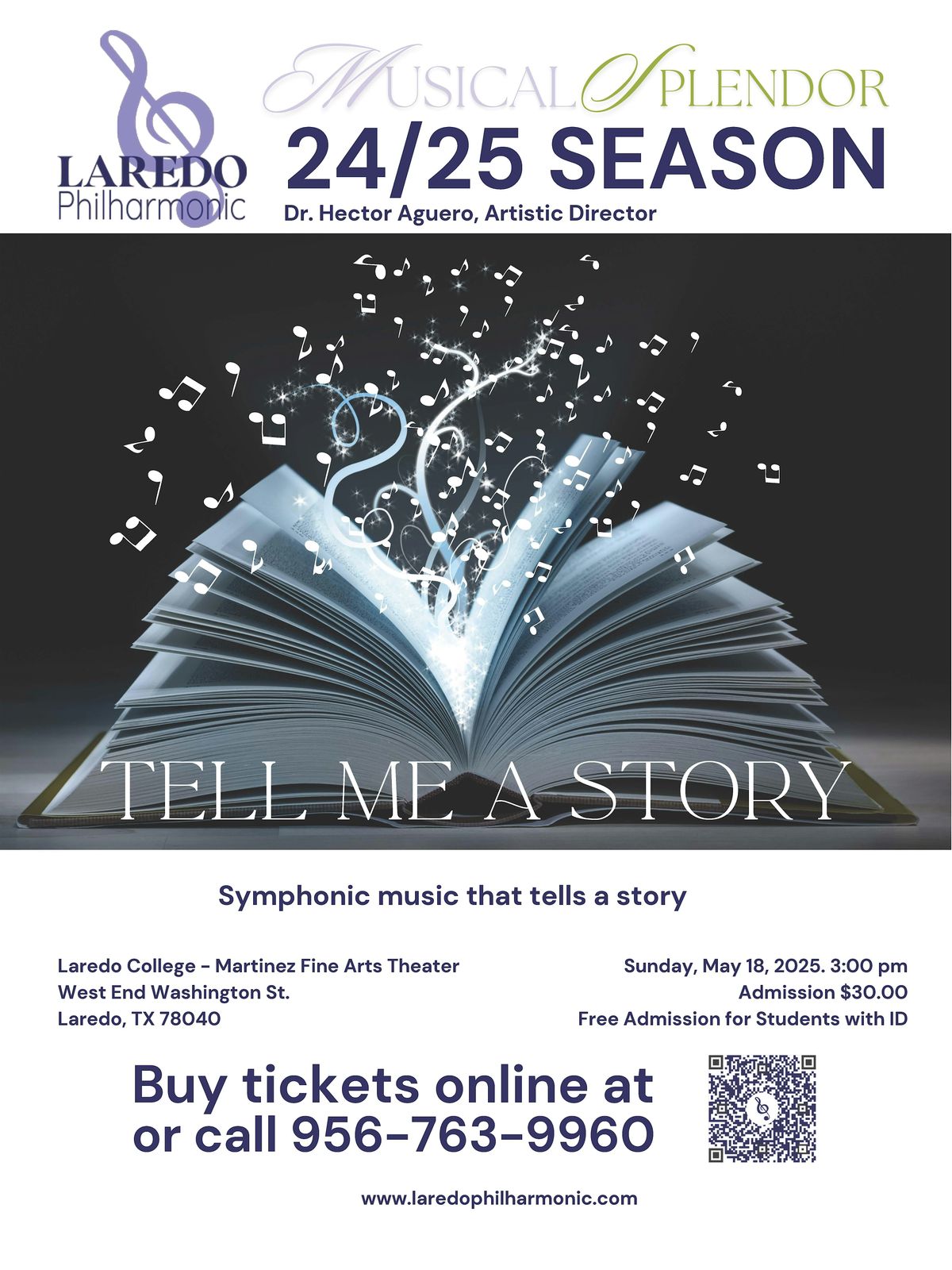 The Laredo Philharmonic Orchestra presents "TELL ME A Story", 18 May | Event in Laredo | AllEvents