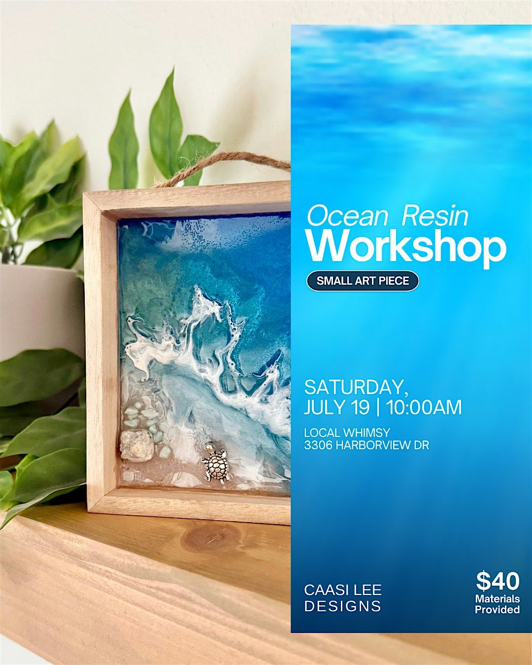Create Your Own Ocean-Inspired Resin Art, 19 July | Event in Gig Harbor | AllEvents
