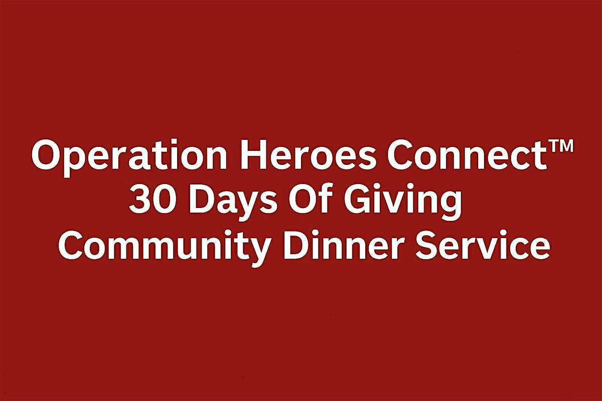 30 Days of Giving Community Dinner Service, 21 December | Event in Dumfries | AllEvents