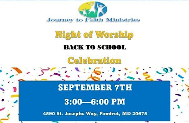 Night of Worship - Community Back to School Celebration, 7 September | Event in Pomfret | AllEvents