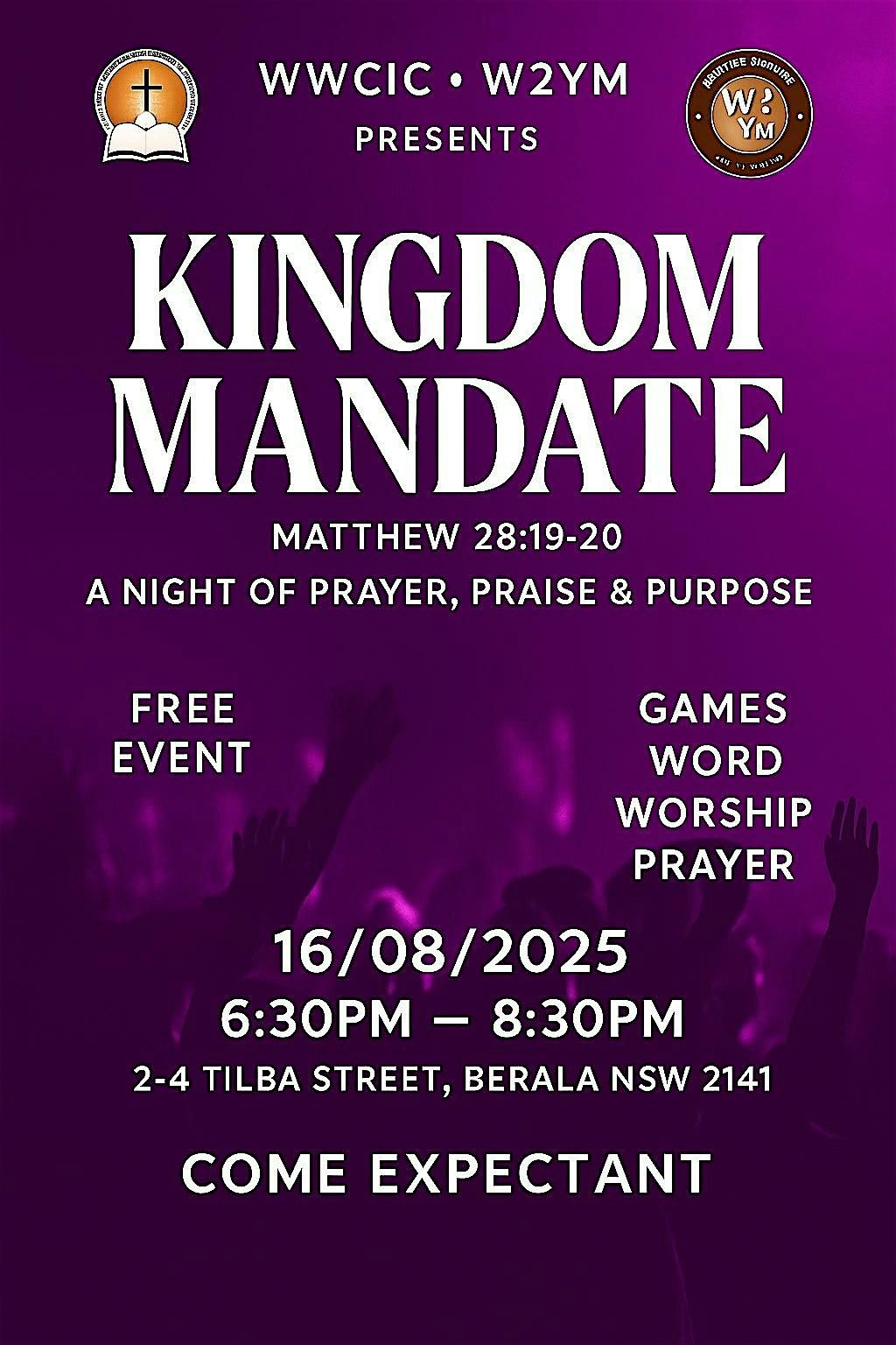 KINGDOM MANDATE CONNECT NIGHT | Event in Berala | AllEvents