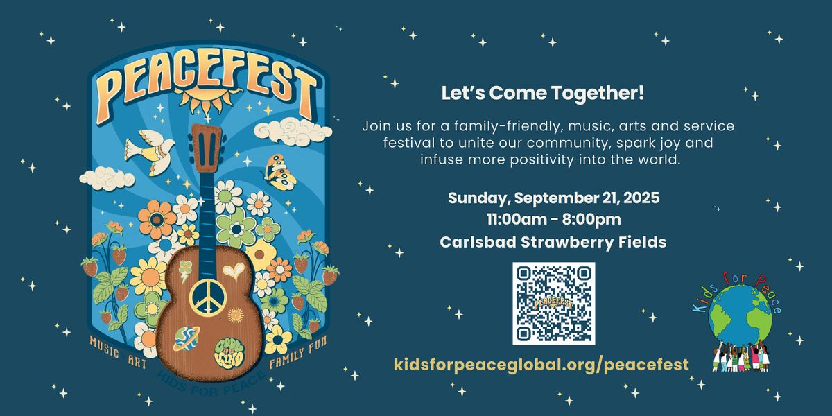 PEACEFEST, 21 September | Event in Carlsbad | AllEvents