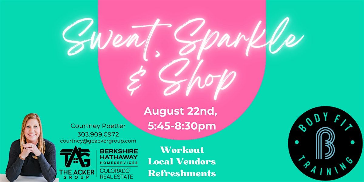 Sweat Sparkle & Shop, 22 August | Event in Highlands Ranch | AllEvents
