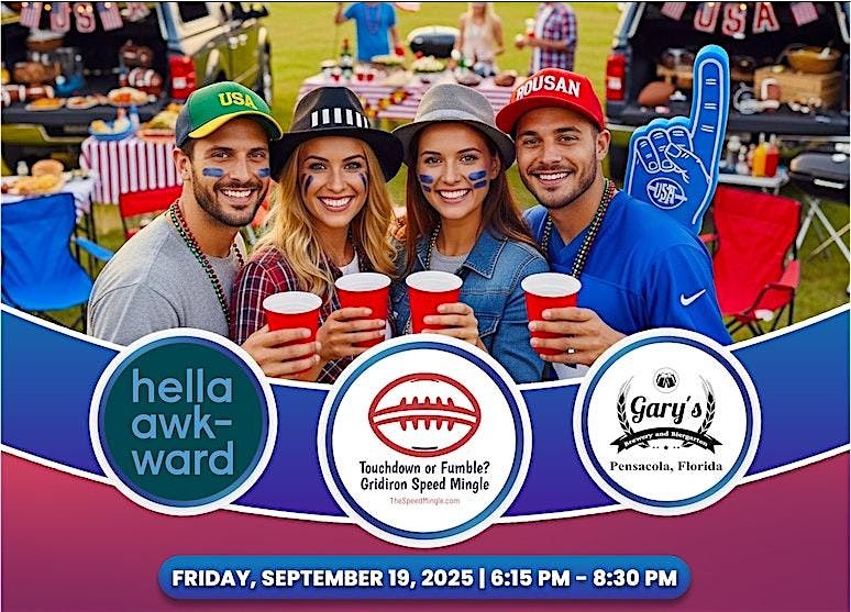 Pensacola, FL Touchdown or Fumble? Gridiron Speed Mingle, 19 September | Event in Pensacola | AllEvents