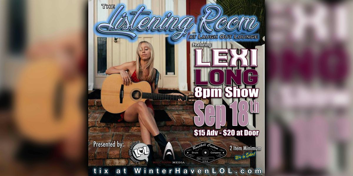 The Listening Room: Lexi Long, 18 September | Event in Winter Haven | AllEvents