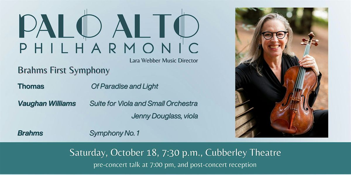 Classical Music - Palo Alto Philharmonic - Brahms First Symphony, 18 October | Event in Palo Alto | AllEvents