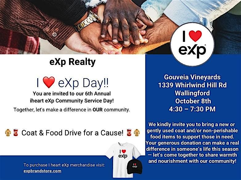iHeart eXp Day — our 6th Annual Community Service Event, 8 October | Event in Wallingford | AllEvents