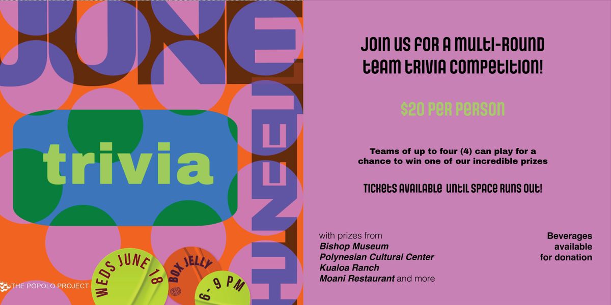 Juneteenth Black Trivia, 18 June | Event in Honolulu | AllEvents