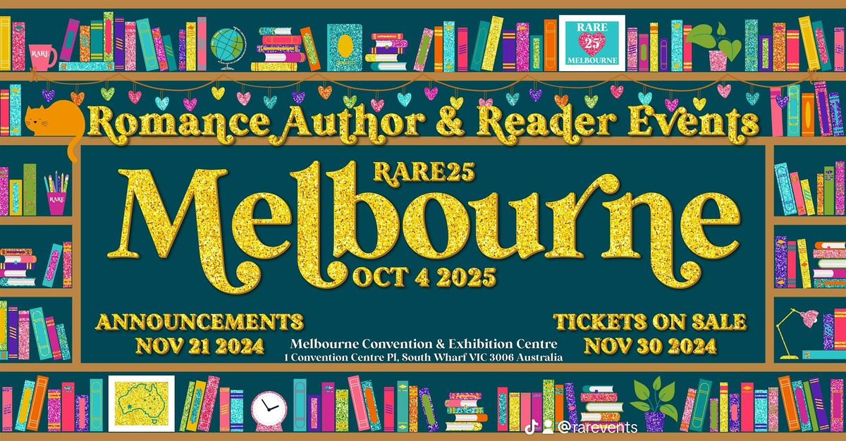 Romance Author & Reader Events presents RARE25Melbourne, 4 October | Event in South Wharf | AllEvents