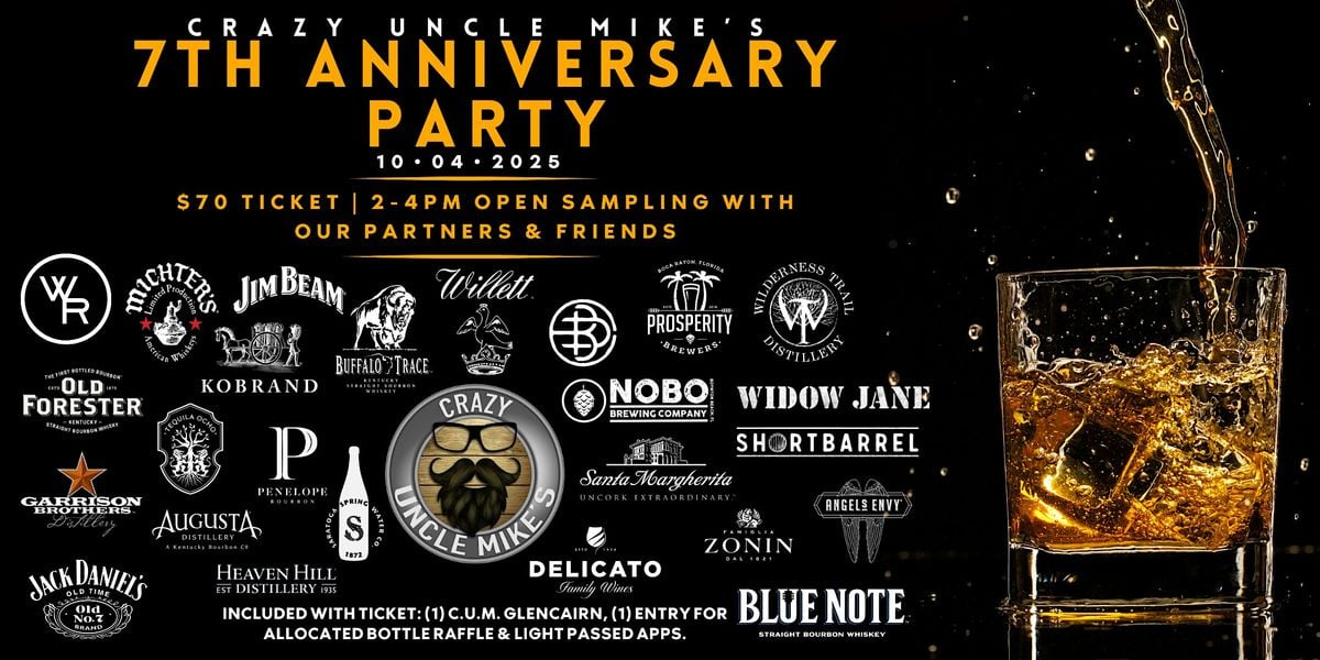 Crazy Uncle Mike's 7th Anniversary Party, 4 October | Event in Boca Raton | AllEvents