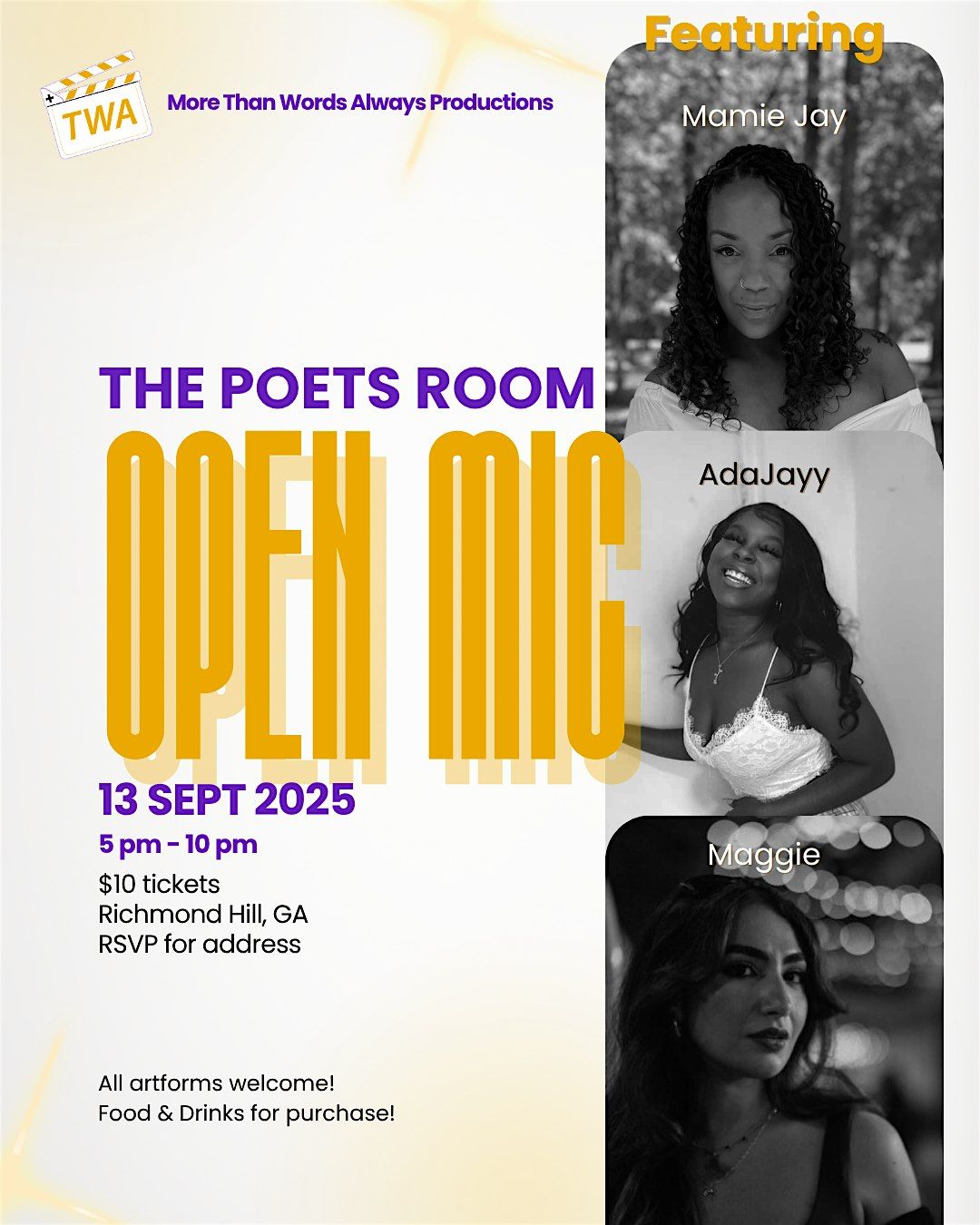 The Poets Room -Open Mic Night, 13 September | Event in Richmond Hill | AllEvents