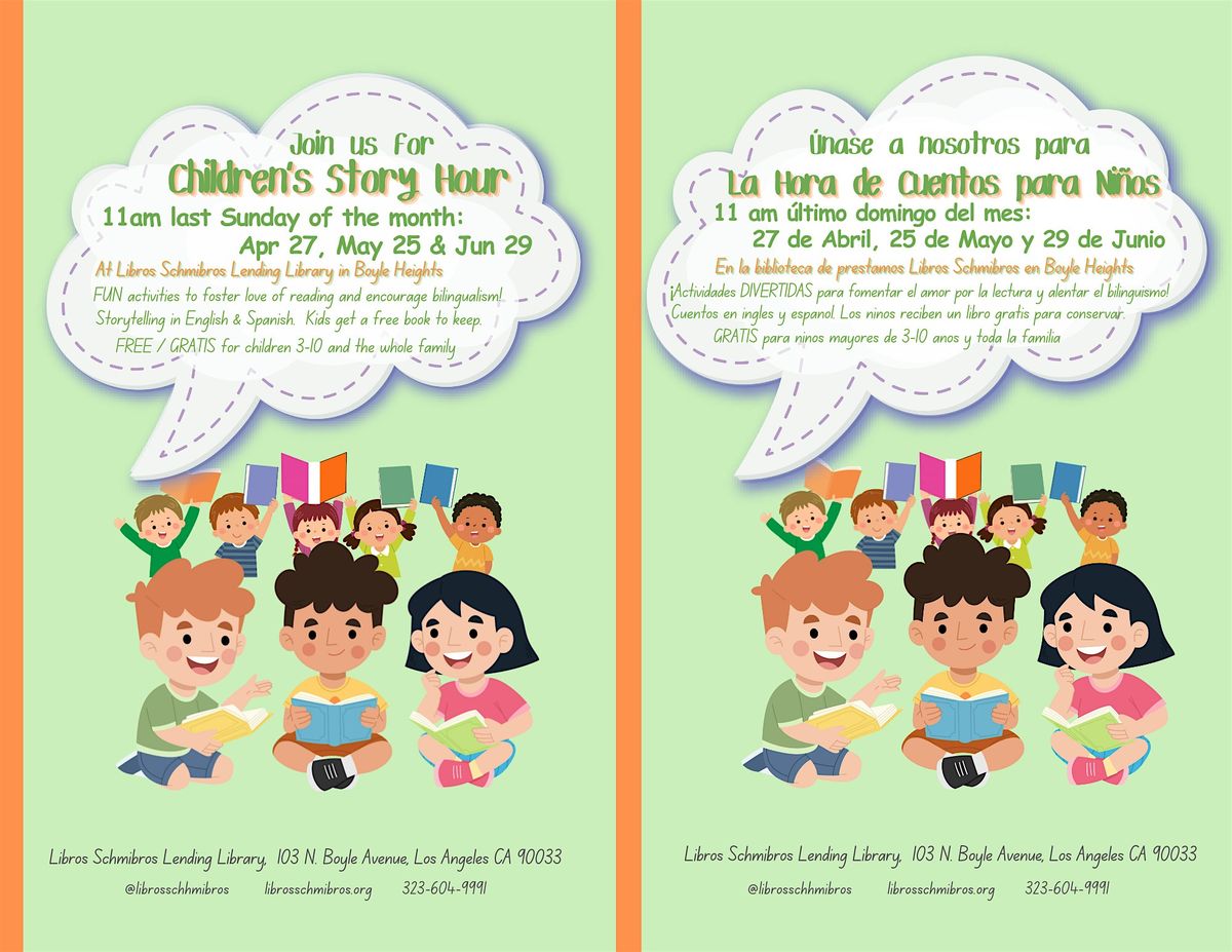 Children’s Story Hour / Hora de Cuentos para Niños, 25 May | Event in Los Angeles | AllEvents