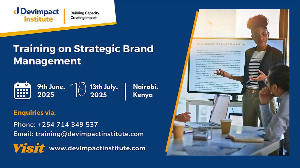 Strategic Brand Management Short Course, 9 June | Event in Nairobi | AllEvents
