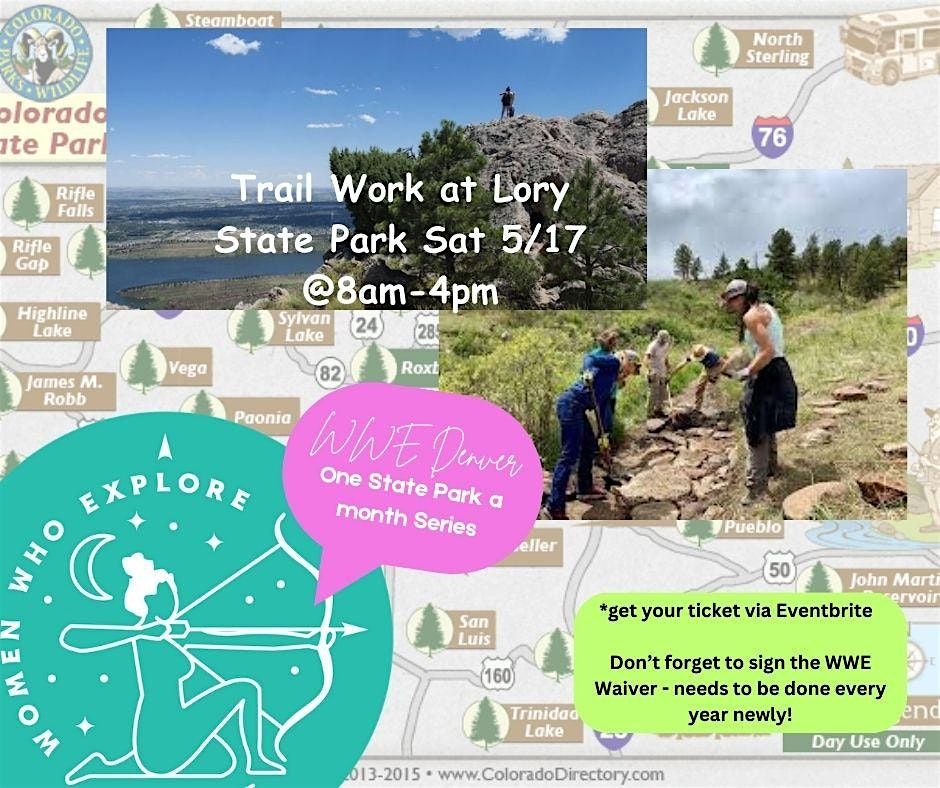 WWE Denver One State Park A Month - Trailwork @Lory State Park, 17 May | Event in Bellvue | AllEvents