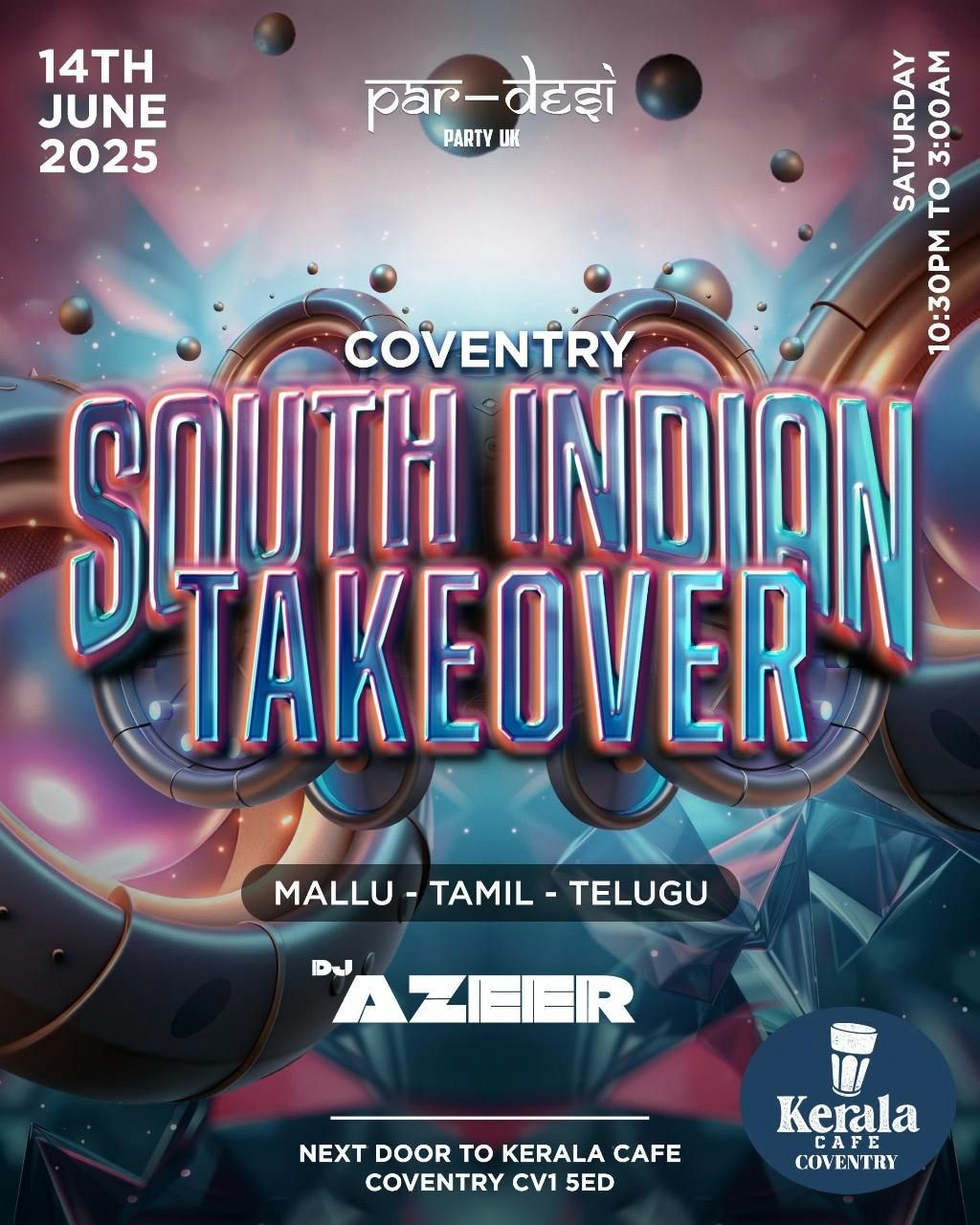 🎉 SOUTH INDIAN TAKEOVER – COVENTRY 🎉, 14 June | Event in Coventry | AllEvents