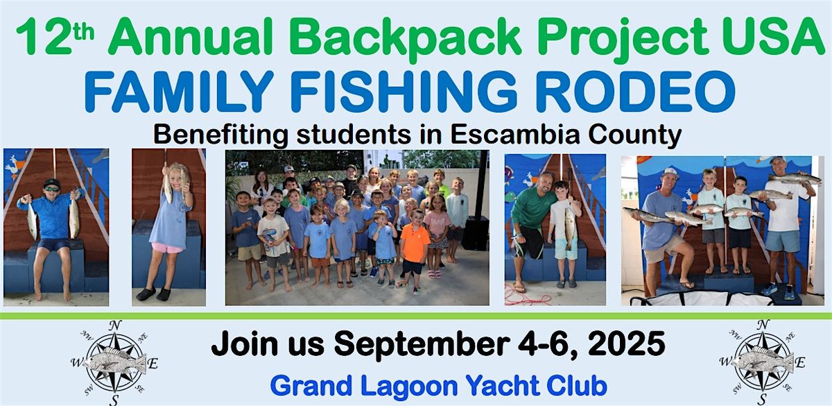 12th Annual Backpack Project USA Family Fishing Rodeo, 6 September | Event in Pensacola | AllEvents