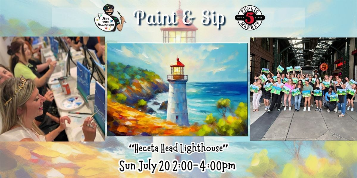 Paint & Sip at 5th St Alley “Heceta Head Lighthouse”, 20 July | Event in Eugene | AllEvents