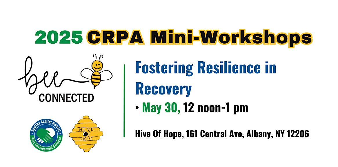 Fostering Resilience in Recovery, 30 May | Event in Albany | AllEvents