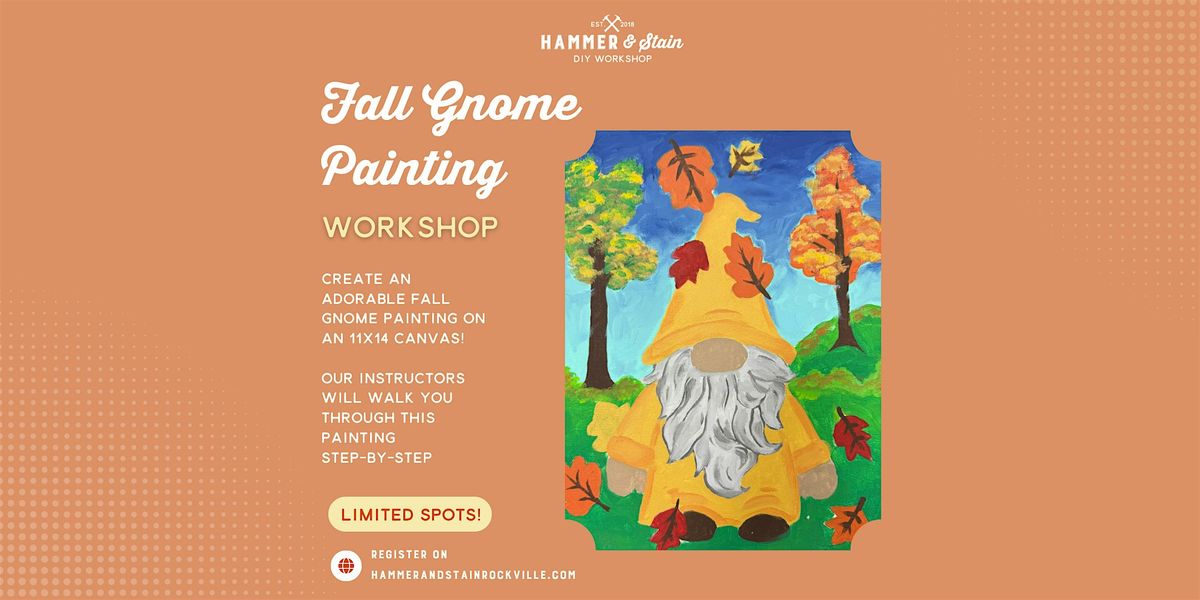 Fall Gnome Painting, 12 September | Event in Rockville | AllEvents