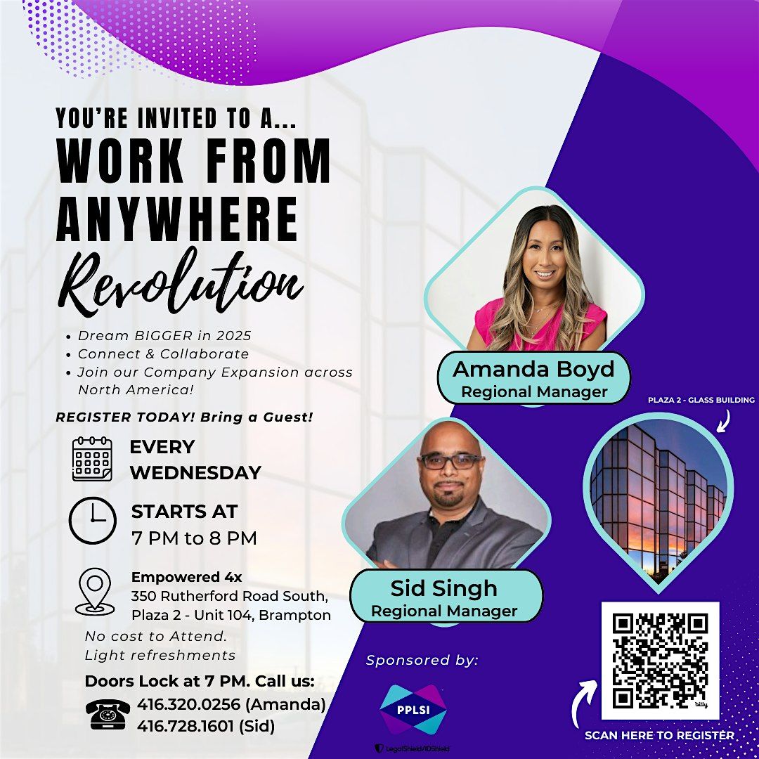Join the Work From Anywhere Revolution!, 3 December | Event in Brampton | AllEvents