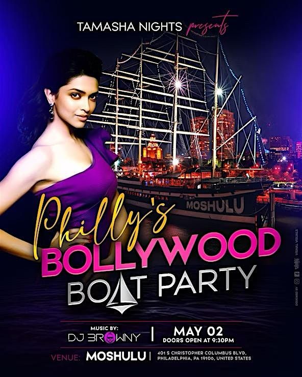 PHILLY BOLLYWOOD BOAT PARTY 2025 | DJ BROWNY | MOSHULU | Event in Philadelphia | AllEvents