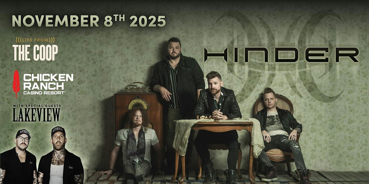 Live From The Coop: Hinder & Lakeview, 8 November | Event in Jamestown | AllEvents