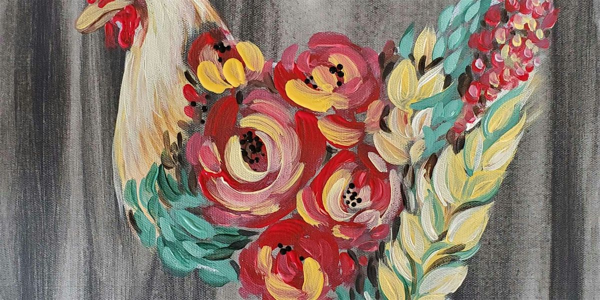 Floral Chicken - Paint and Sip by Classpop!™, 19 May | Event in Gilbert | AllEvents