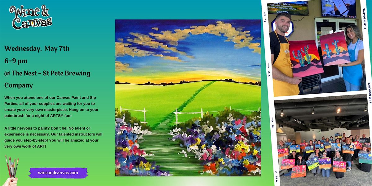 St Pete Paint & Sip – Summer Sunset Blooms | Event in St. Petersburg | AllEvents