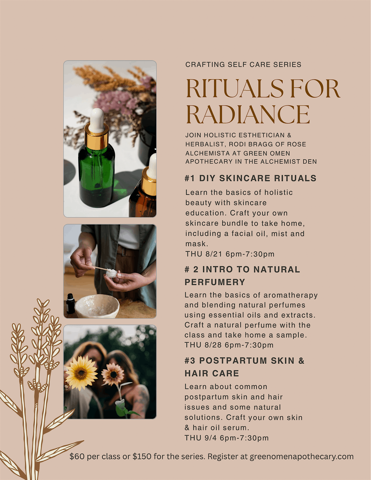 Rituals For Radiance: Crafting Self-Care Series, 21 August | Event in Atascadero | AllEvents