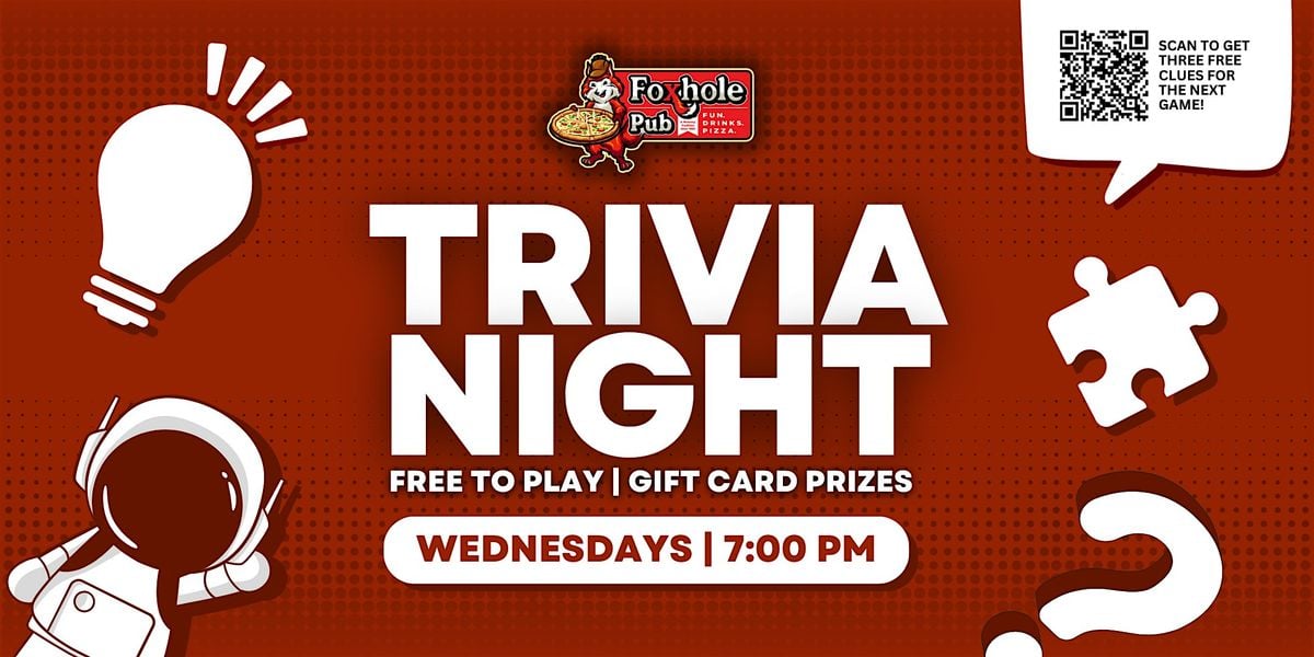 Trivia Night at Foxhole Pizza and Pub, 25 June | Event in McHenry | AllEvents
