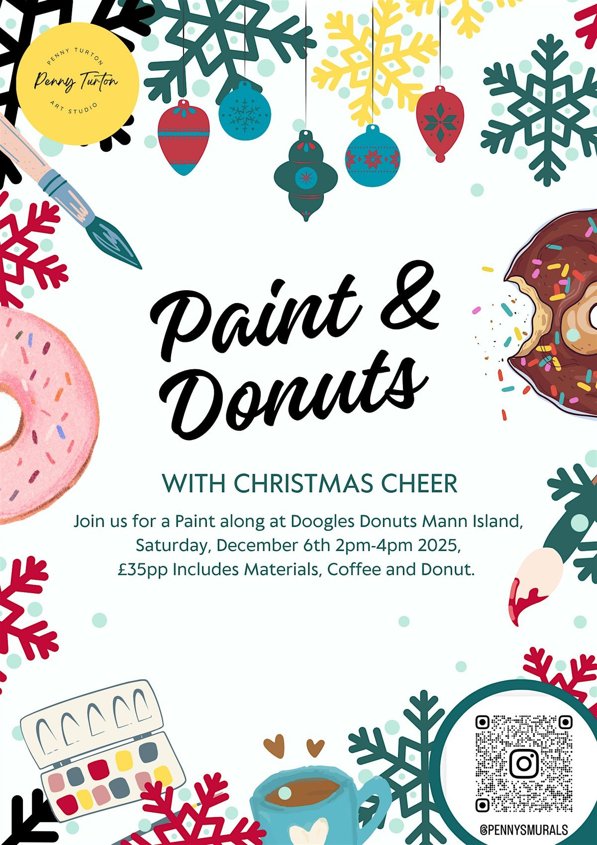 Paint and Donuts  Liverpool Mann Island, 6 December | Event in Liverpool | AllEvents