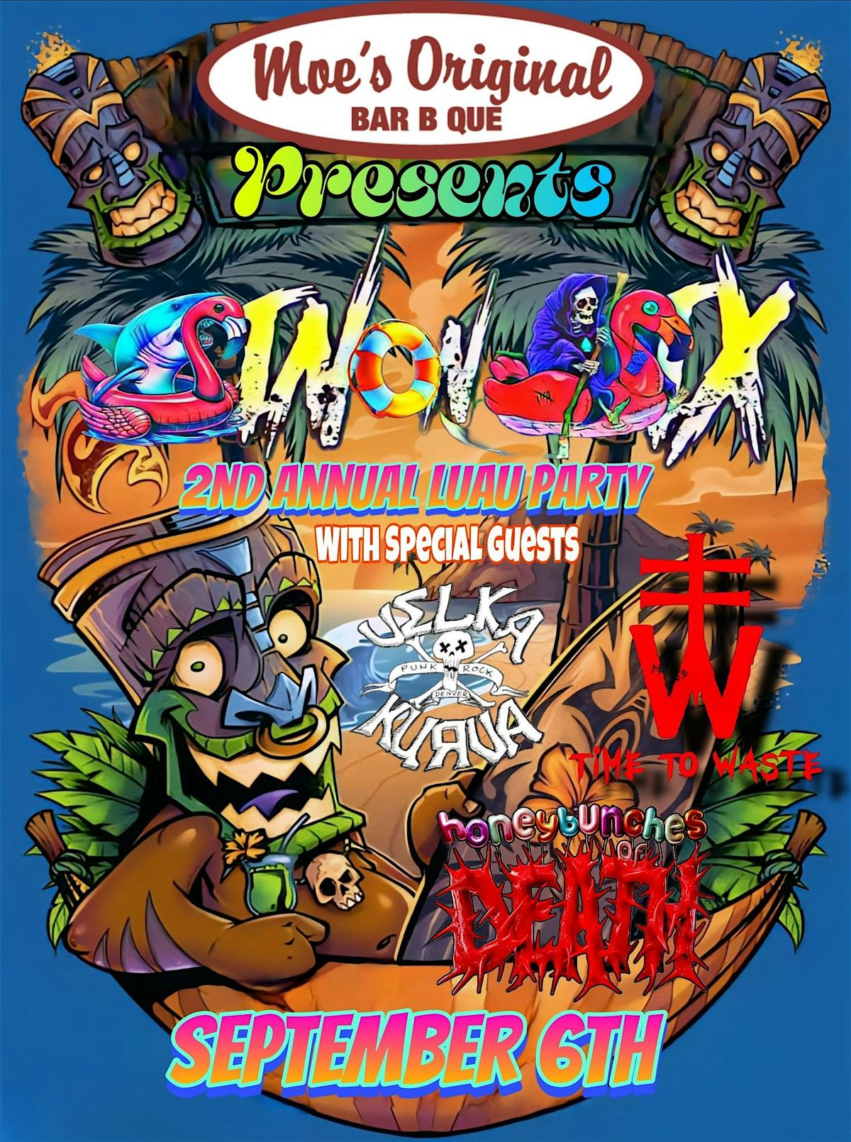 Sin on Six w/ Velka Kurva + Time To Waste + Honey Bunches of Death, 6 September | Event in Englewood | AllEvents