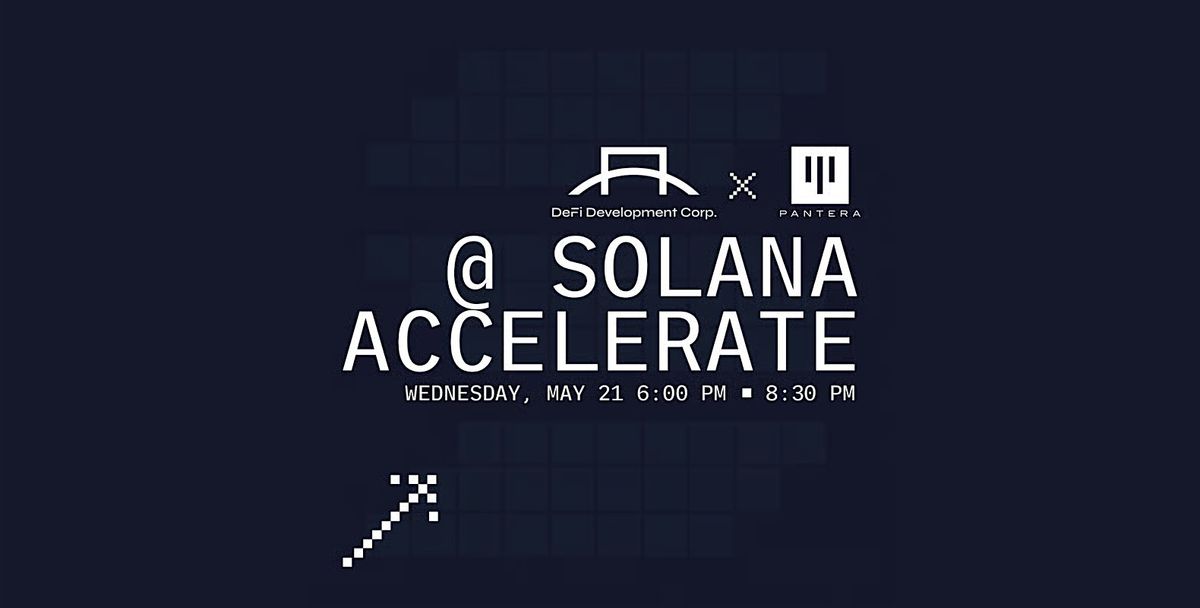 Pantera x DFDV @ Solana Accelerate, 21 May | Event in New York | AllEvents