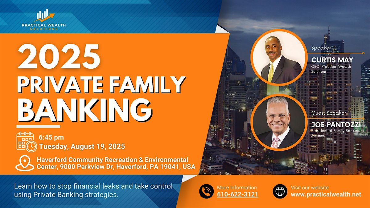Private Family Banking  with Joe Pantozzi, 19 August | Event in Haverford | AllEvents