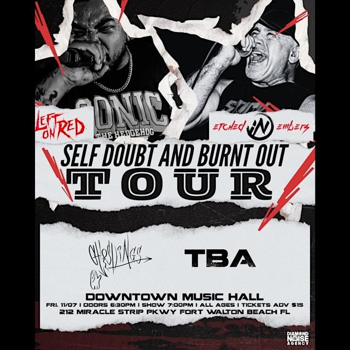 Downtown Music Hall Presents: Self Doubt and Burnt Out Tour, 7 November | Event in Fort Walton Beach | AllEvents