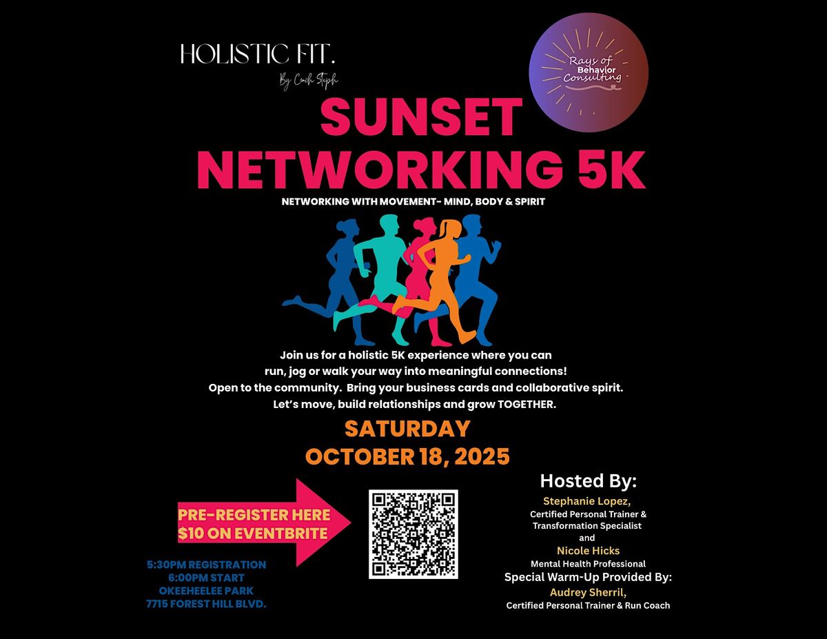 Pop-Up Sunset Networking 5K at Okeeheelee Park, 18 October | Event in West Palm Beach | AllEvents