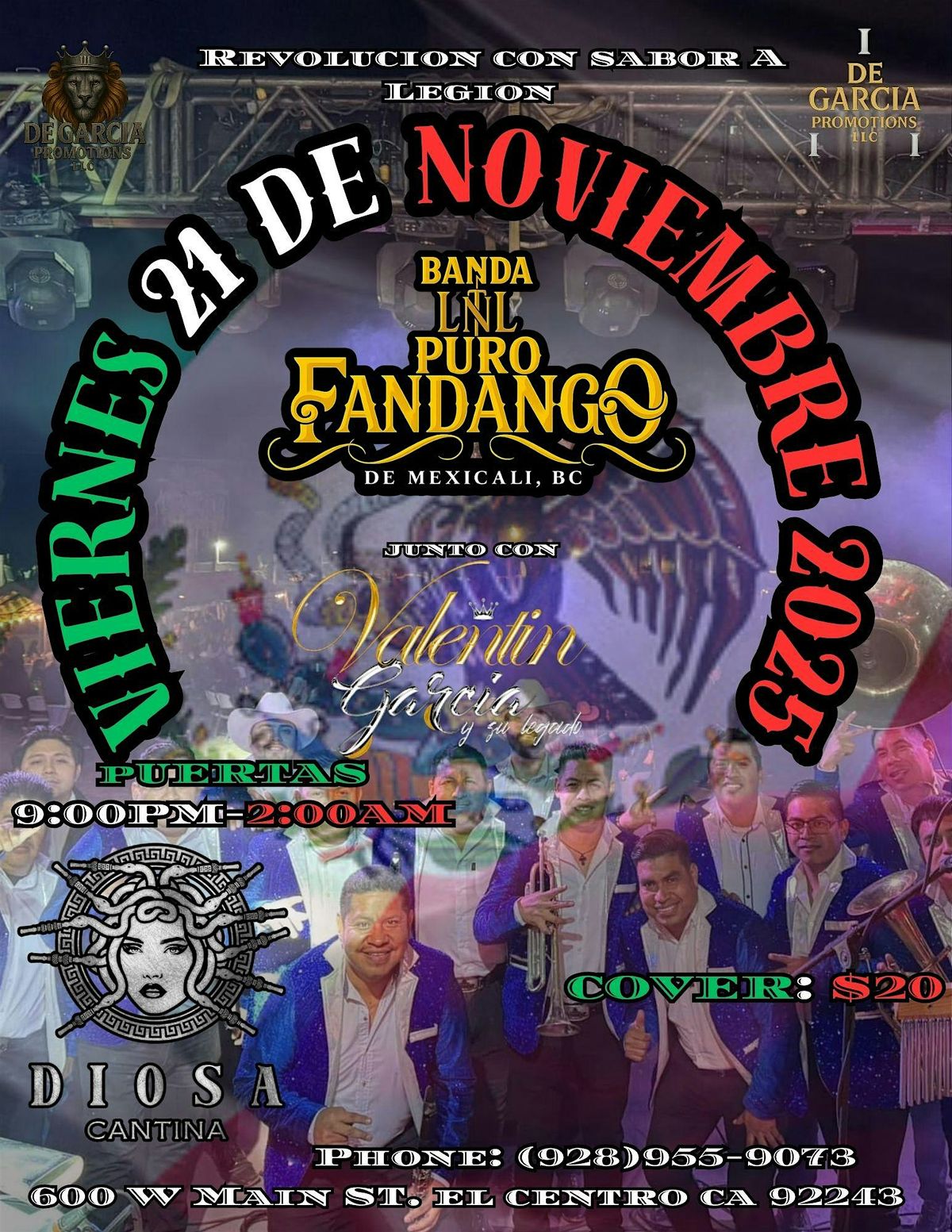 REVOLUCION CON SABOR A LEGION, 21 November | Event in El Centro | AllEvents