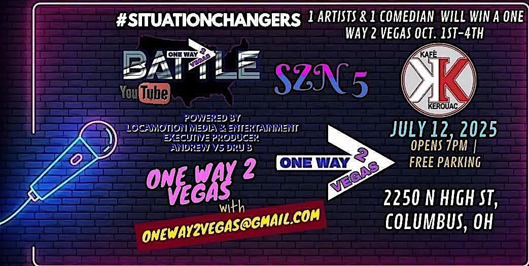 ONE WAY 2 VEGAS SZN 5 COLUMBUS AUDITIONS (WINNERS FLOWN 2 VEGAS), 12 July | Event in COLUMBUS | AllEvents