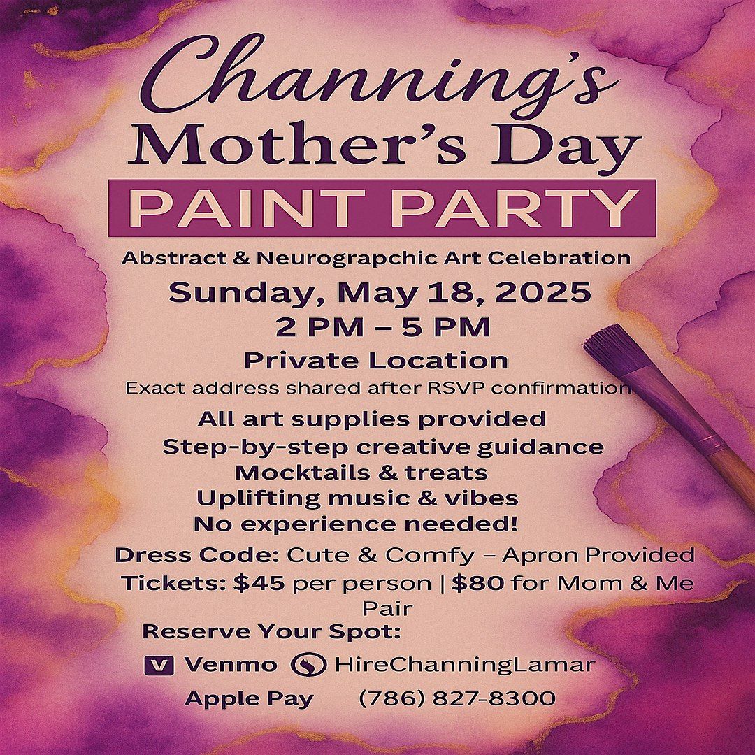 Channing's Mother's Day Paint Party, 18 May | Event in Plantation | AllEvents