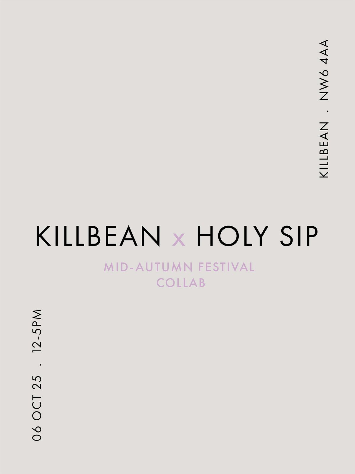 KillBean X Holy Sip Mid Autumn Festival Collab | Event in London | AllEvents