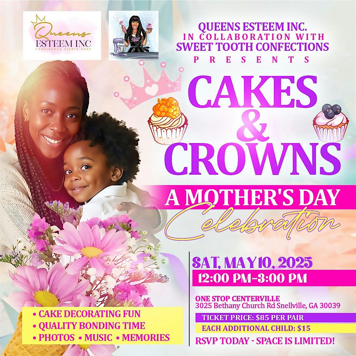 Cakes & Crowns   A Mother's Day Celebration | Event in Snellville | AllEvents