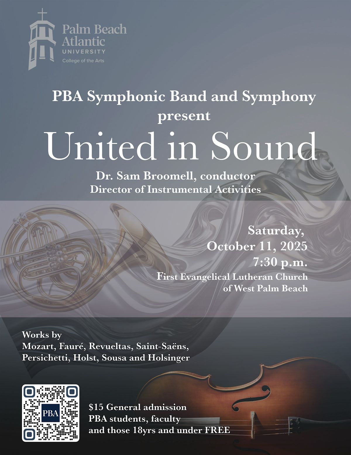 Symphonic Band and PBA Symphony, 11 October | Event in West Palm Beach | AllEvents