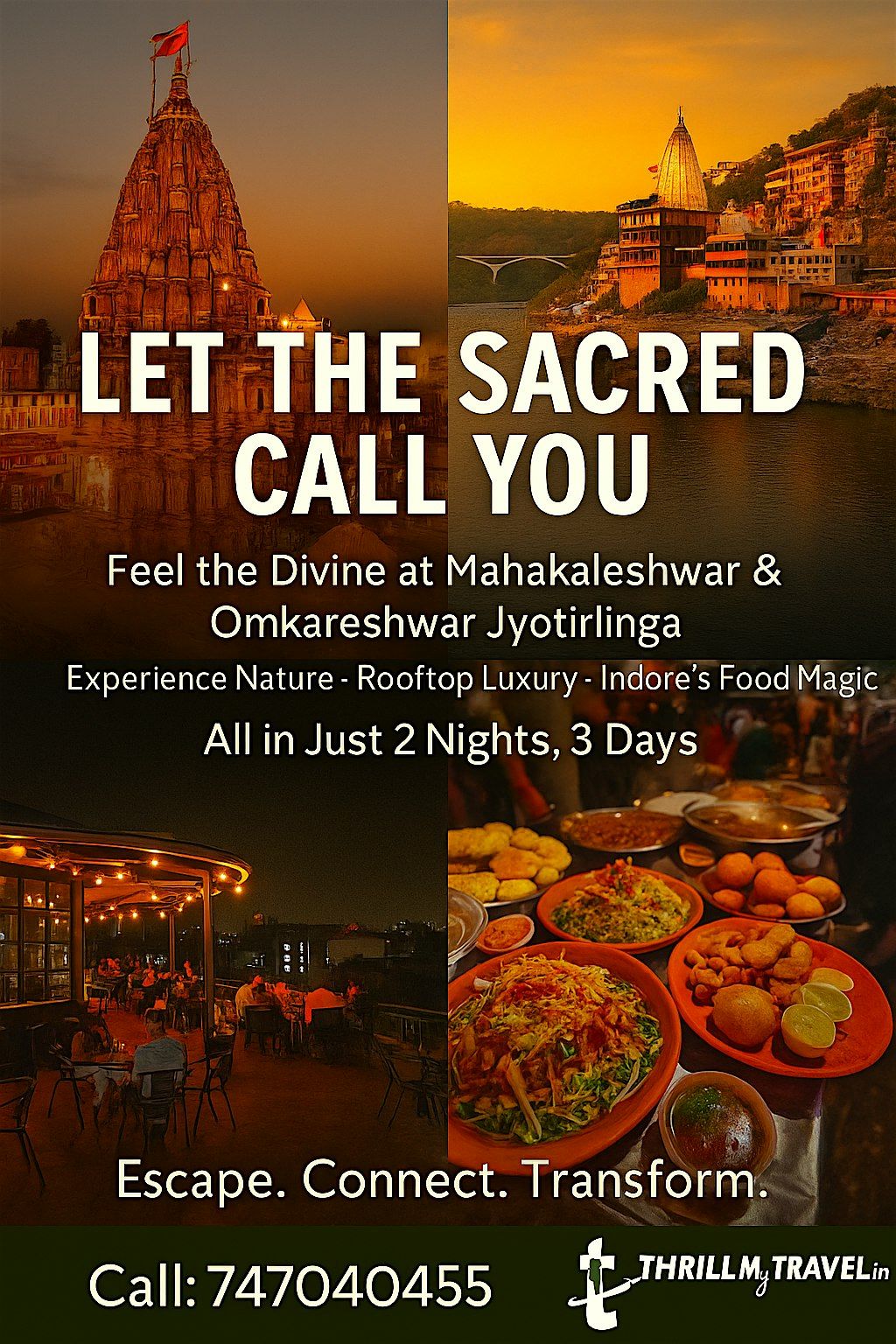 Best Of Ujjain Omkareshwar Indore Tour Package - TMT Ujjain Tour Package 26, 1 December | Event in Ujjain